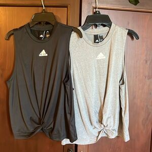 Two Adidas tops
